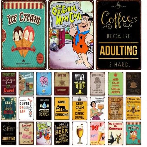 Iron Plate Retro Nostalgic Wall Decoration Moderate Drinking Logo Bar Restaurant Bedroom Creative Wall Decoration Mural Wall Art