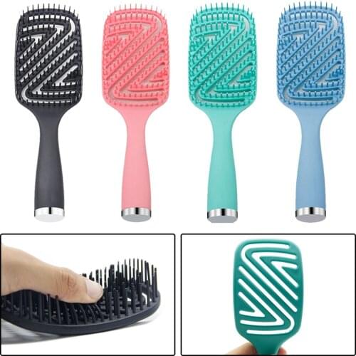 1Pc Detangling Brush Scalp Massage Hair Non-slip Rubber Hair Brush Comb Scalp Massage Brushes Beauty SPA Accessories
