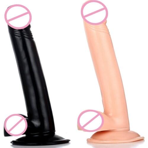 21*3.5cm Long Dildo Realistic with Suction Cup Artificial Penis Big Dick Soft Dildos for Women Adult Erotic Sex Toys for Woman