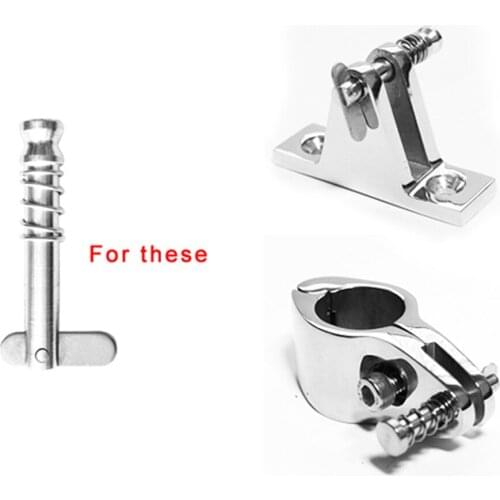 6 X Stainless Steel Bimini Top Quick Release Pin Hardware Boat Canvas Cover