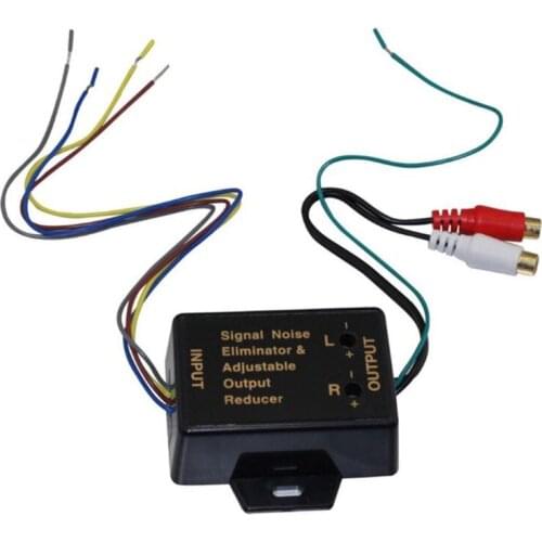 1Pc Car Amplifier Bass High Frequency to Low Frequency Converter RCA Level Control Adapter