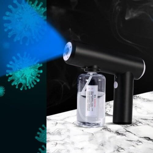 Cordless Blue Light Nano Steam Fogging Disinfection Sprayer Gun Fogger 250ml
