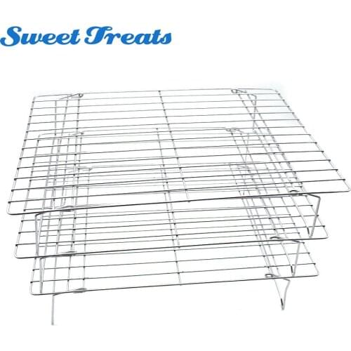 Sweettreats Grade Stainless Steel 3-Tier Stackable Cooling Rack Set
