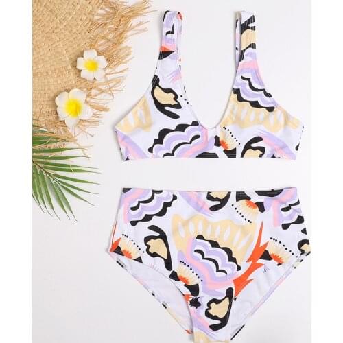 Swimwear Women Bandeau Bandage Bathing Suit High Waist Bikini Set Push-Up Brazilian Beachwear Swimsuit Swimming Suit For Women