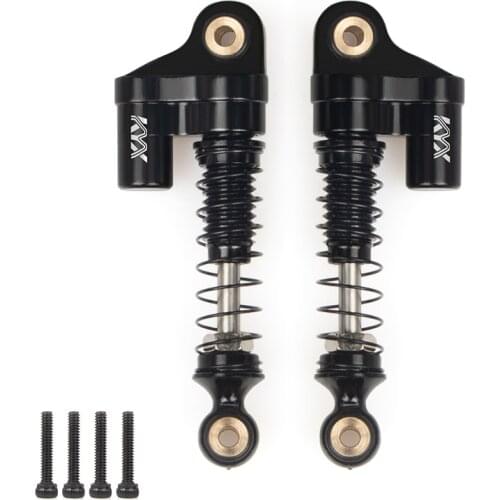KYX Racing CNC Machined 37mm Aluminum Shock Absorber Upgrades Parts for 1/24 RC Crawler Car Axial SCX24 Deadbolt JLU C10 B-17
