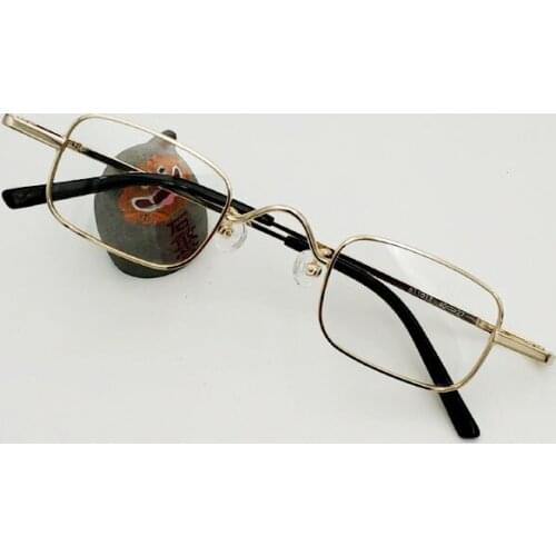 Vintage small square glasses frame full frame metal reading glasses glasses men and women prescription glasses 1.0 2.0 3.0 4.0