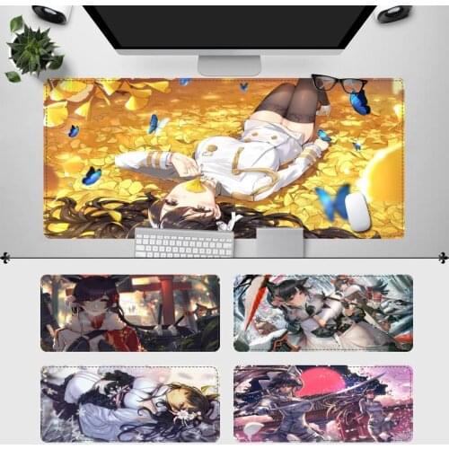 Soft Azur Lane Atago Gaming Mouse Pad PC Laptop Gamer Mousepad Anime Antislip Mat Keyboard Desk Mat For Overwatch/CS GO
