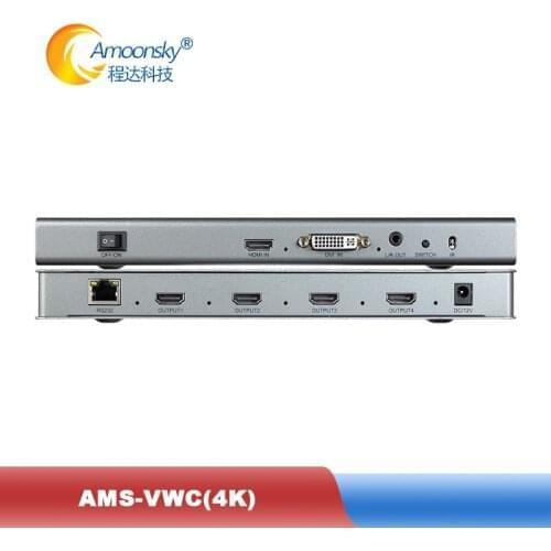 VWC4 4K 4 Channel TV Video Wall Controller 2x2 1x3 1x2 1x4 3x1 Lcd Video Processor 4K 60Hz Wall TV Splicing Screen