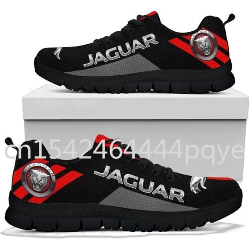 2021 New Jaguar Logo Mens Sneakers Outdoor Male Sneakers High Quality Mesh Breathable Walking Shoes Big Size Mens Casual Shoes