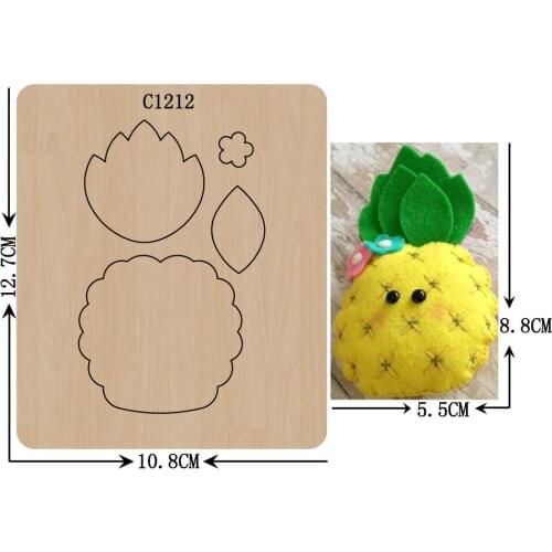 New pineapple Wooden die Scrapbooking C-1212 Cutting Dies Multiple sizes
