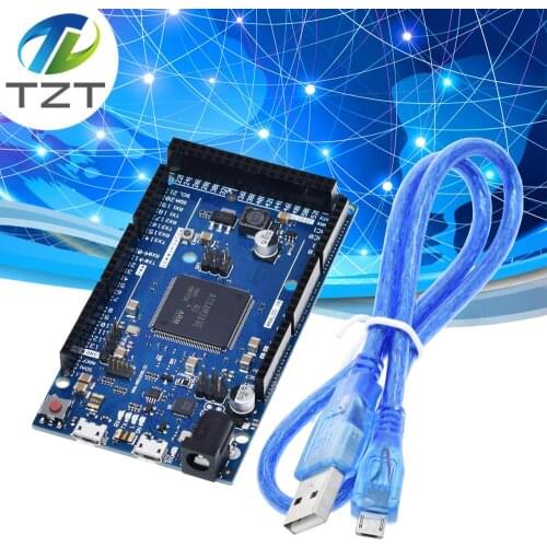 Official Compatible DUE R3 Board SAM3X8E 32-bit ARM Cortex-M3 / Mega2560 R3 Duemilanove 2013 For Arduino Due Board With Cable