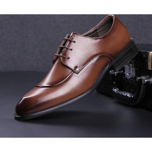 Man Business Male Shoes Fashion Men Wedding Dress Formal Shoes Leather Luxury men office sapato social masculino party shoes