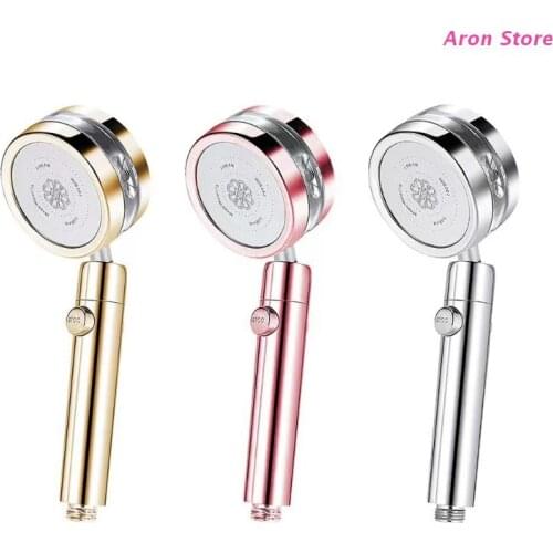 Turbo Shower Head Massage Water Sprinkle Head Handheld Shower With One-key Switch Adjustable Jetting Turbocharged Shower