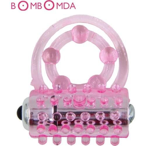 Sex Shops Vibrating Penis Rings Vibrators Delay Ejaculation Cock Ring Clitoris Stimulate Passion Enhance Adults Sex Toys for Men