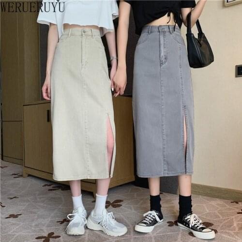 WERUERUYU 2020 New Autumn Winter Hot Selling Womens Fashion Casual Sexy Skirt