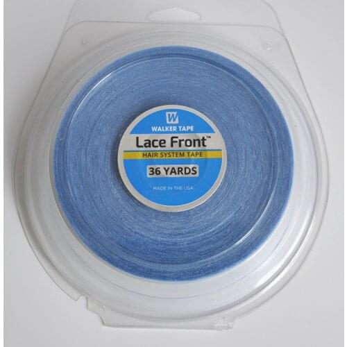 1inch(2.54cm)*36yards Blue Lace Front Support Double Sided Tape For Hair Tape Extension/Toupee/Lace Wig/Hair Piece