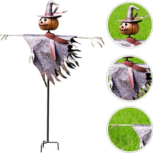 1PCS Halloween Scarecrow Lantern Ground Stake Decoration for Garden Home Yard Halloween Party Decorative Props Favors Supplies