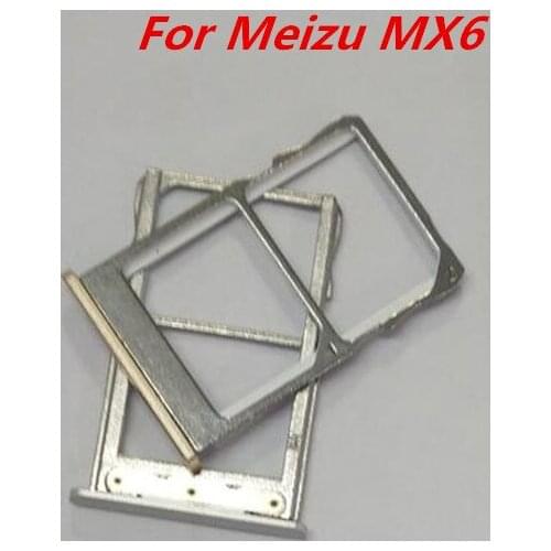 1PCS New SIM Card Slot Holder Micro SD Card Slot Tray Socket Adapter Replacement Repair Spare Parts for Meizu MX6 MX 6