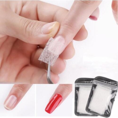 Nail Art Fiberglass For UV Gel DIY Nails White Acrylic Nail Extension Tips With Scraper DIY Nail Spa Tools