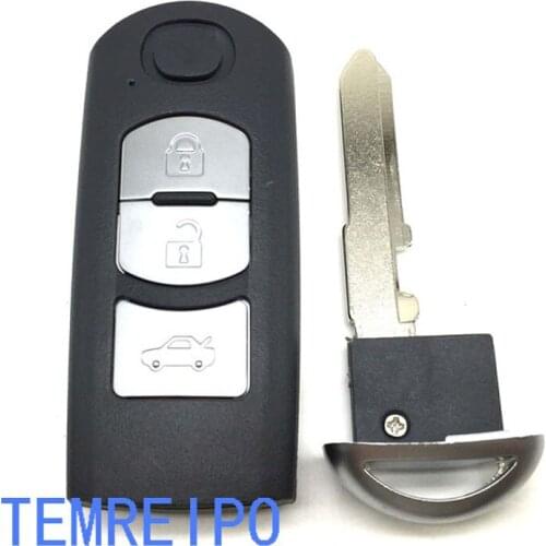 10pcs/lot 3 Button Remote Car Key Shell FOB For Mazda 2 3 5 6 M2 M3 M5 M6 Demio Axela Premacy Atenza Replacement Cover Case