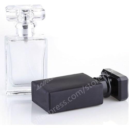 100pcs High-grade Hydrating Spray Bottle,30ML Perfume Sub-bottle, Glass Travel Press Small Spray bottle, Empty Perfume Bottle