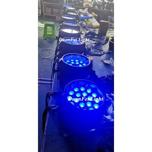 4pieces 18x15w led par zoom wash outdoor par wireless rgbwa led par dmx spotlight washer wall led light