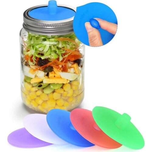 60% Hot Sale 5Pcs Silicone Waterless Fermenting Airlock Lids Covers for Wide Mouth Mason Jar