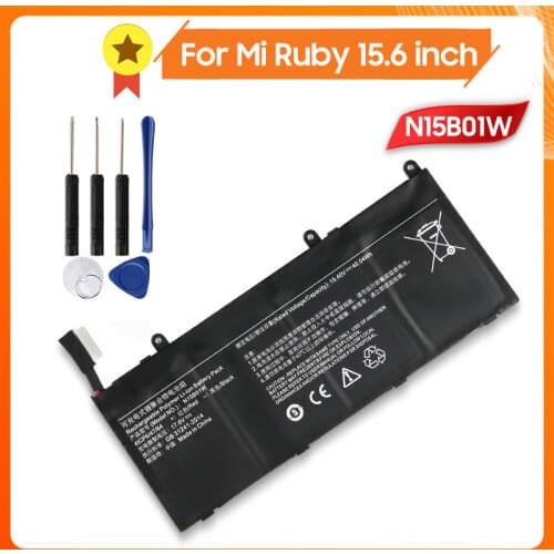 Xiao Mi Original N15B01W Tablet Battery For Xiaomi Mi Ruby 15.6 inch TM1703 TM1802-AD/N/C 100% Xiaomi Genuine Battery +Tool 40Wh