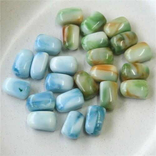 New 50pcs/lot color pattern print geometry irregular shape resin Straight hole beads diy jewelry earring/bracelet accessory