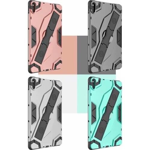 For Huawei Matepad 10.4 Case Shockproof Armor TPU+PC Portable Hand Strap Stand Tablet Cover