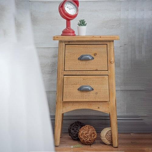 Farmhouse Antique Handmade Bedside Wooden Cabinet