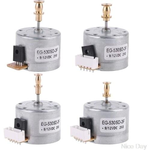 Vinyl Record Player Motor EG530SD-3F DC5-12V 3-Speed 33/45/78 RPM Adjustable Metal Turntables Copper Sleeve M27 20 Dropship