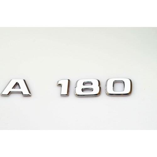Emblem Badge Decal Trunk Rear ABS for Mercedes Benz A180 A180L A180Ld A180d Chrome Matt Black Stylish Car Exterior Stickers
