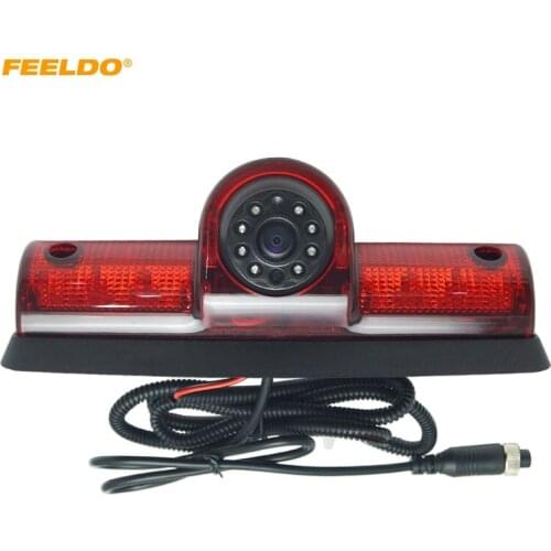 FEELDO Car LED Brake Light IR Rear View CCD Camera Parking Camera For Nissan NV Passenger Cargo Van NV1500/NV2500/NV3500 #5371