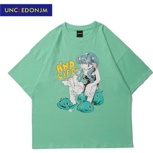 2021 Anime tshirt harajuku anime clothes Summer Cartoon t shirt Streetwear graphic t shirts oversized t shirt U98043