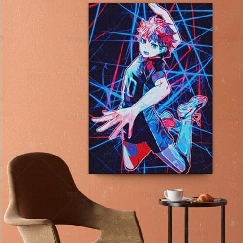 Haikyuu Hinata Shoyo Anime Canvas poster Painting wall Art decor Living room Bedroom Study Home Decoration Prints Poster