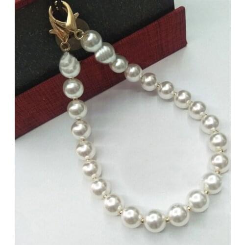 Imitation Pearl Bag Chain Shoulder Strap Women Pearl Beading Bag Accessories DIY Replacement Bags Chain Belt Shoulder Handle