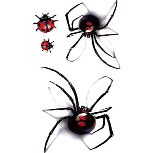 Red Spider & Ladybug Body Art Sexy Waterproof Temp Tattoo Sticker #r122