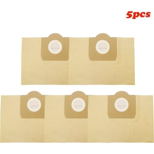 5pcs Vacuum Cleaner Bags Dust Bag Filter Paper Bag For Karcher A2204 A2656 WD3200 WD3300 For Rowenta RB88 RU100 RU101