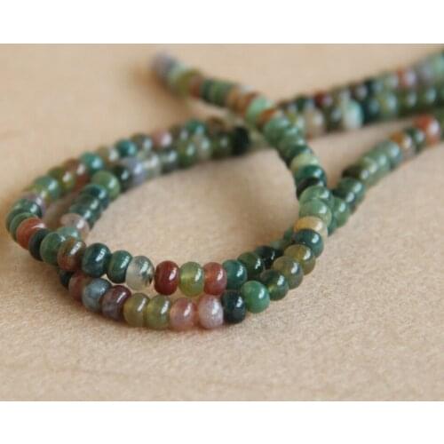 Min Order1)4*6mm multicolor India Onyx beads Round shape chalcedony Loose stones 15" Jewelry making design wholesale