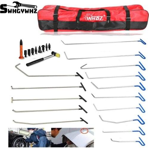 Rods Tools Hail Repair Kit Paintless Dent Removal Puller Sets Car Door Dings Repair Hand Tools