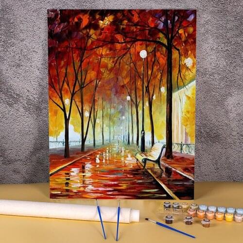 Golden Park DIY Paint By Numbers Complete Kit Oil Paints 40*50 Oil Painting Home Decor For Kids For Drawing Handiwork