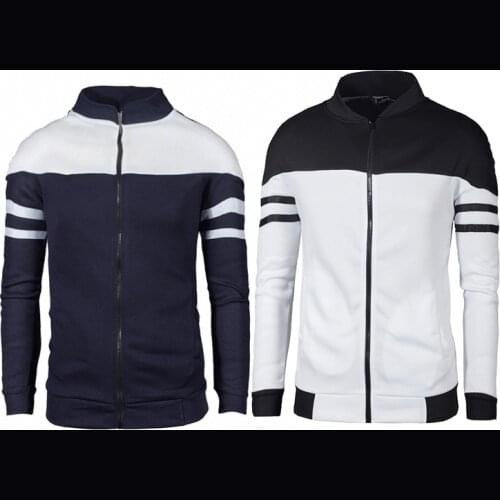 New Spring Mens Sweater Fashion Zipper Cardigan Coat Men Long Sleeve Sweater Jackets Men Knitted Thick Coat Casual Knitwear