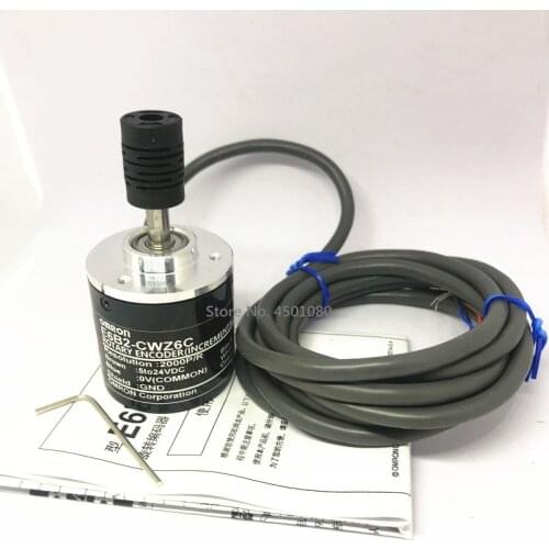 NEW E6B2CWZ6C OMRON Rotary Encoder E6B2-CWZ6C 2500 2000 1800 1024 1000 600 500 400 360 200 100 60 40 30 20P/R 5-24v