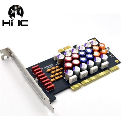 1PCS PC HI-FI Power Filter Card PCI/PCI-E HiFi PC Audio Power Purific SNR Optimization Audio upgrade DIY