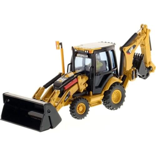 DM-85143 1:50 CAT420E Center Pivot Backhoe Loader w/Work Tools toy