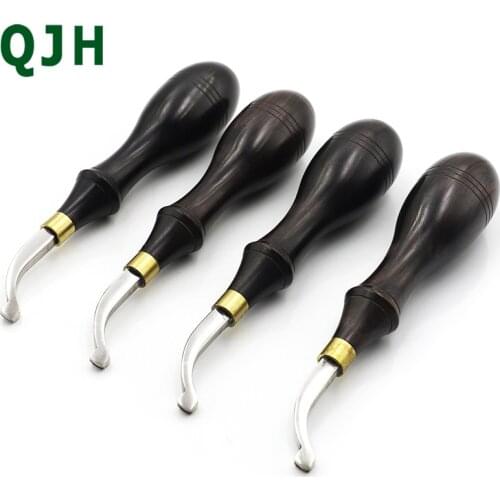 Leather Craft DIY Shallow Round Handle Edge Creasing Press Line Tool 1mm/1.5mm/2mm/2.5mm Edge Leather suture crimping track