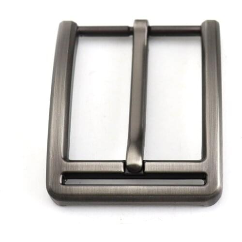 Metal 4cm Belt Buckle Mens Casual End Bar Heel bar Single Pin Belt Half Buckle Leather Craft Jeans Webbing fit for 38mm belt