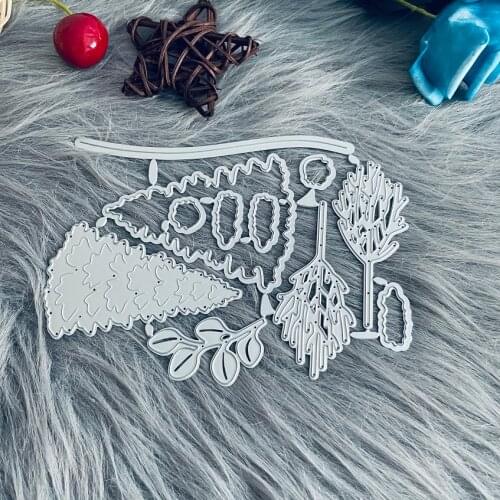 Merry Christmas tree forest decoration Metal Steel Cutting Die Stencil For DIY Scrapbooking Paper/photo Cards Embossing Dies