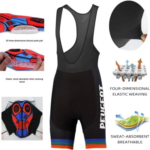 Classic New Style Bicycle 9D Gel Air Cushion Bib Shorts MTB Car Quick-Drying Breathable Movement Bike Pants Triathlon